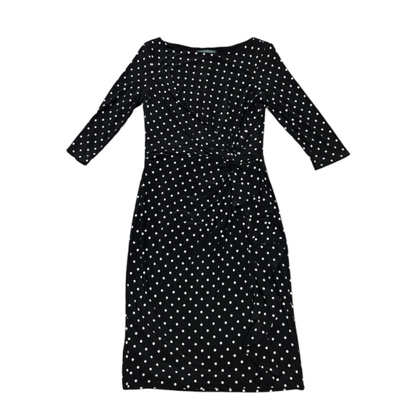 Ralph Lauren Dresses & Skirts - Ralph Lauren polka dot dress. Size 6. Stretch. Lined. Perfect for spring!